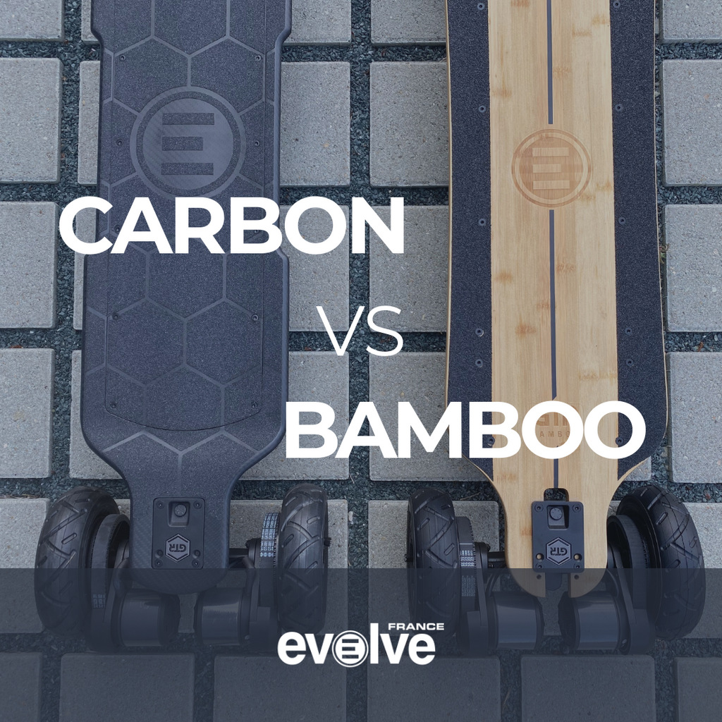 Carbone vs Bambou : Quel Deck vous correspond pour votre Skateboard Électrique Evolve ?
